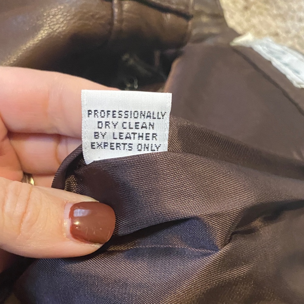 Vintage Leather Lanna pants size 10 Brown - Picture 11 of 16